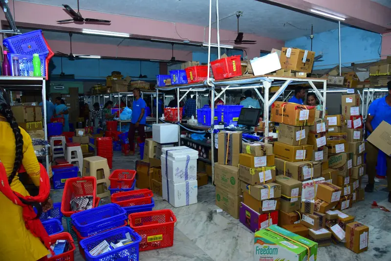 Distribution team at work